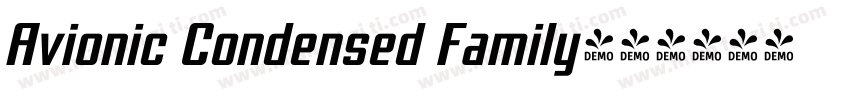 Avionic Condensed Family字体转换